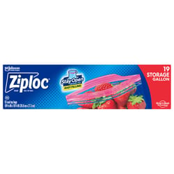 Ziploc Easy Open Tabs 1 gal Clear Food Storage Bag 19 pk