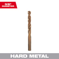 Milwaukee Red Helix 3/8 in. X 5.12 in. L Steel Thunderbolt Drill Bit 3-Flat Shank 1 pc