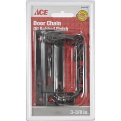 Ace 3.38 in. L Oil Rubbed Bronze Steel Chain Door Guard