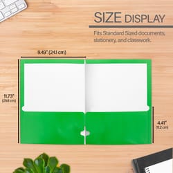 Bazic Products Assorted 2-Pocket Folder 1 pk