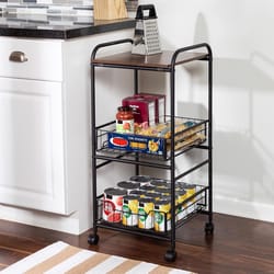 Honey-Can-Do 33.9 in. H X 15.75 in. W X 14.9 in. D Storage Cart