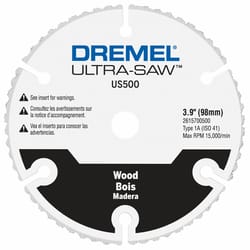 Dremel Ultra-Saw 3.9 in. Carbide Wood Cutting Wheel 1 pk