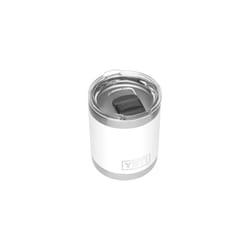 YETI Rambler 10 oz White BPA Free Lowball Tumbler with MagSlider Lid