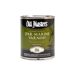 Old Masters Gloss Clear Oil-Based Marine Spar Varnish 1 pt