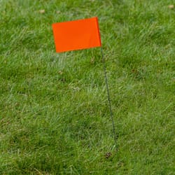 C.H. Hanson 15 in. Fluorescent Orange Marking Flags Polyvinyl 10 pk
