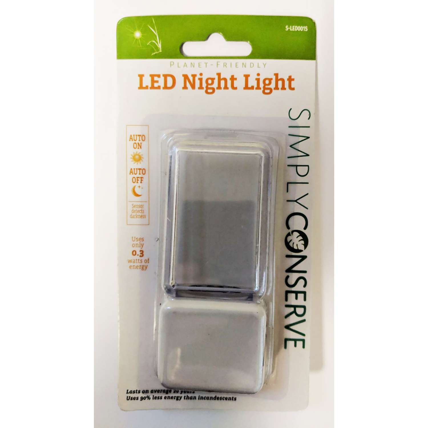 Simply Conserve Automatic/Manual Plugin LED Night Light Ace Hardware