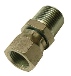 Apache Steel 3/8 in. D X 3/8 in. D Hydraulic Adapter 1