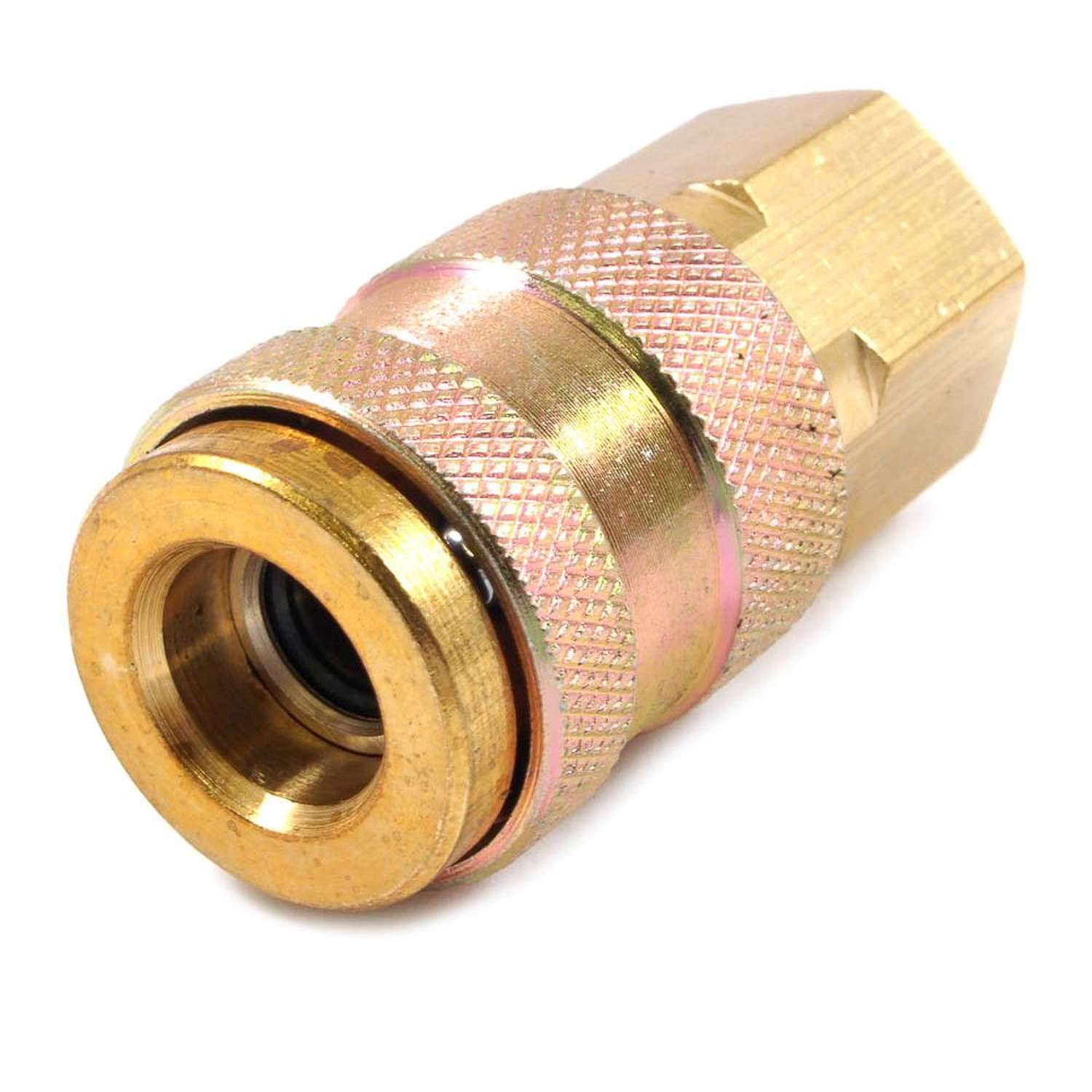 Forney Brass Universal Coupler 1/4 in. Female NPT 1/4 in. Female NPT 1