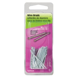 Hillman 16 Ga. X 1-1/2 in. L Galvanized Steel Brad Nails 1 pk 1.5 oz Hillman 16 Ga. X 1-1/2 in. L Galvanized Steel Brad Nails 1 pk 1.5 oz