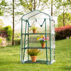 Glitzhome Green 19.25 in. W X 27.6 in. D X 49.25 in. H Pop-Up Greenhouse