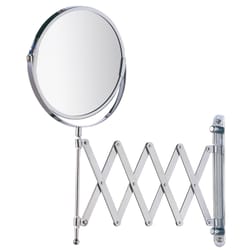 Wenko 12 in. H X 12 in. W Wall Mount Vanity Mirror Chrome Silver