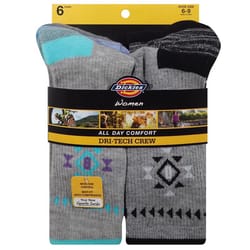 Dickies Dri-Tech Women's Aztec 6-9 Crew Socks Assorted