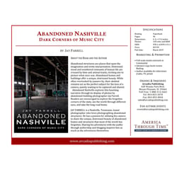 Arcadia Publishing Abandoned Nashville History Book