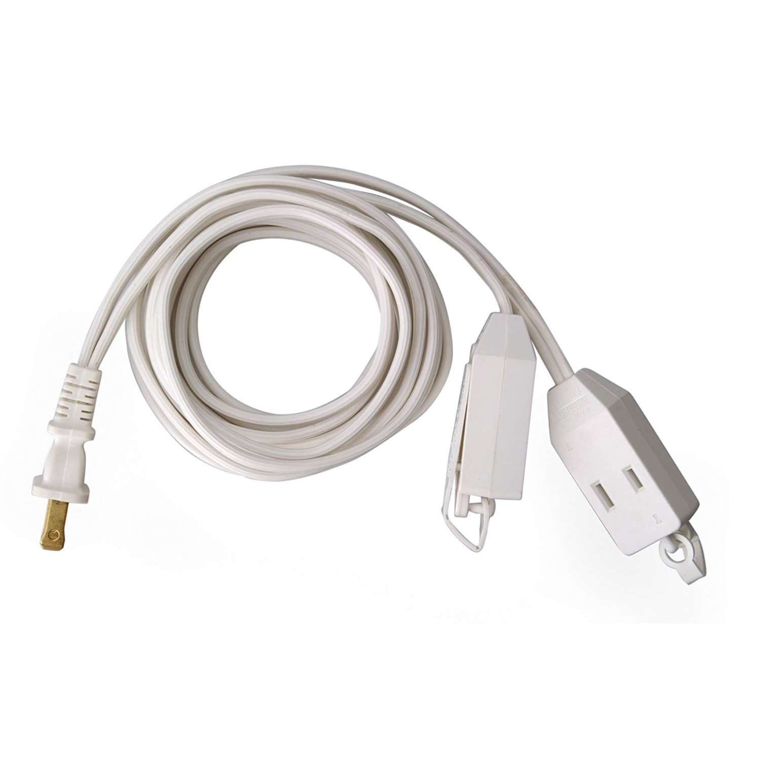 Southwire Woods Indoor 12 ft. L White Extension Cord 16/2 SPT2 Ace