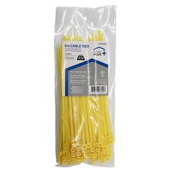 Home Plus 8 in. L Yellow Cable Tie 100 pk