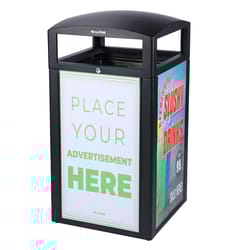 Alpine Industries 41.33 in. H X 21.06 in. W X 21.06 in. L Commercial Waste Receptacle 40 gal Gray