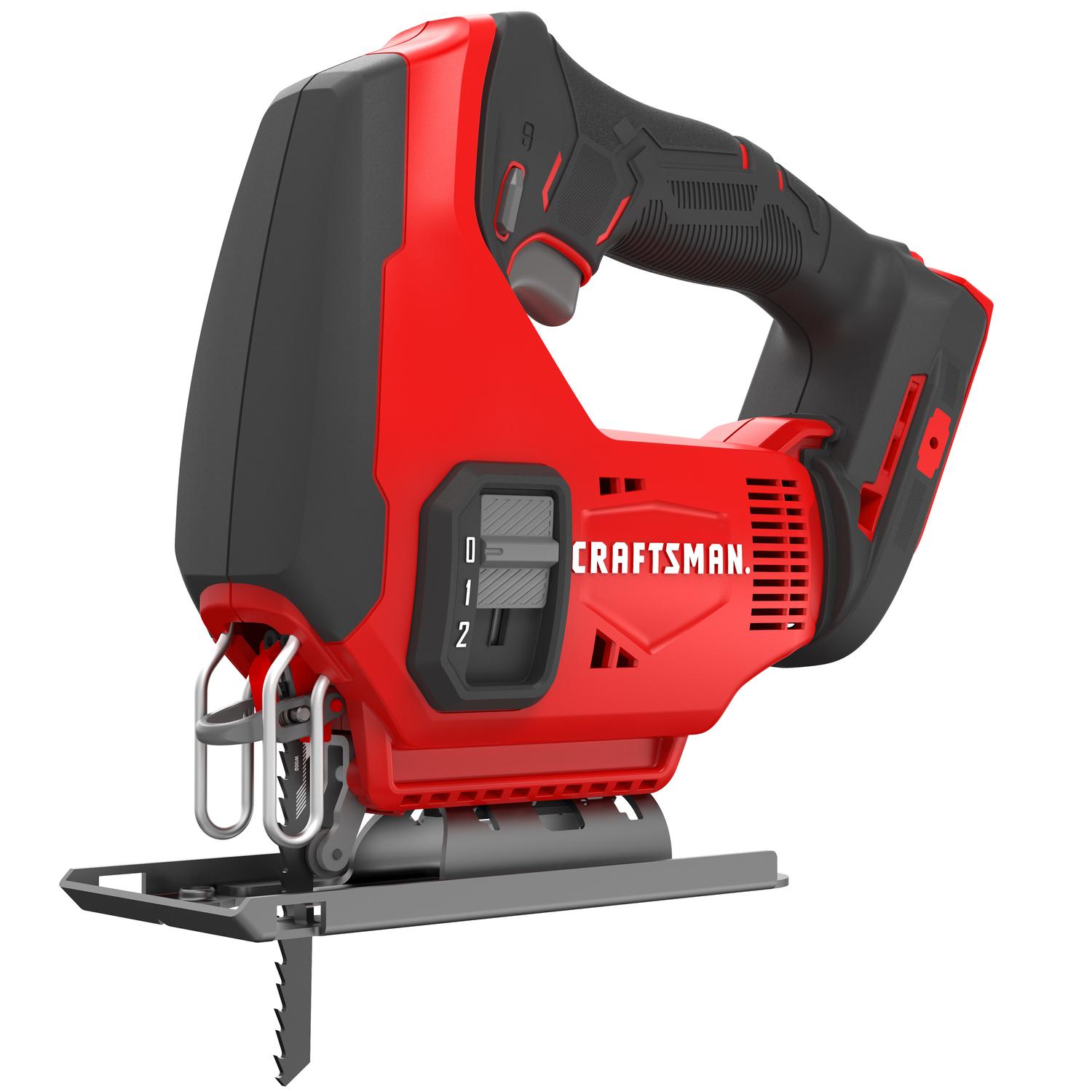 Craftsman 20V MAX 11/16 in. Cordless Keyless Jig Saw 20 volts 2500 spm U and T Shank