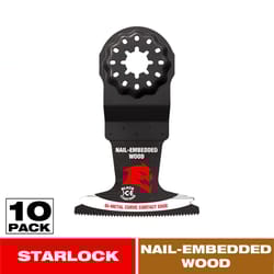 Diablo Starlock 2-1/2 in. W Bi-Metal Curved Contact Edge Oscillating Blade Nail-Embedded Wood 10 pk