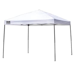 Quik Shade Expedition Polyester Peak Pop-Up Canopy 9.2 ft. H X 10 ft. W X 10 ft. L