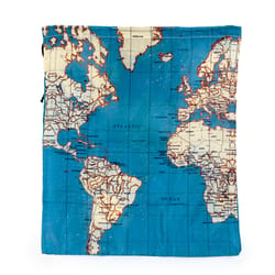KIKKERLAND Multicolored Map Laundry Bag