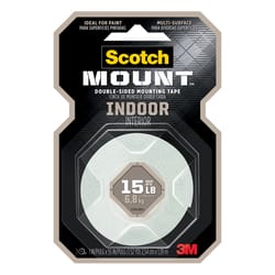 3M Scotch-Mount 55 in. L X 1 in. W Double-Sided Mounting Tape