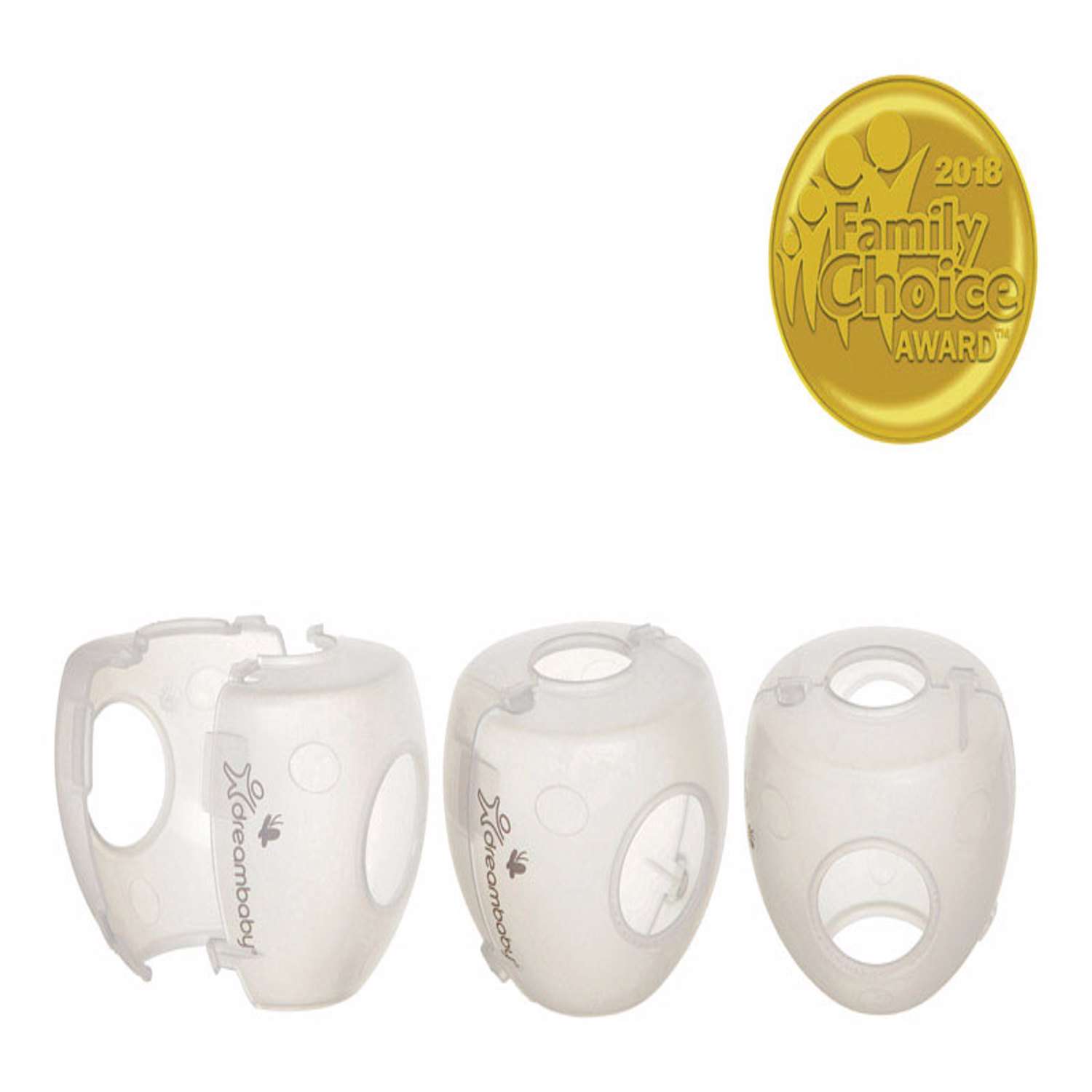 Dreambaby EZYFit Clear Plastic Door Knob Covers 3 pk Ace Hardware