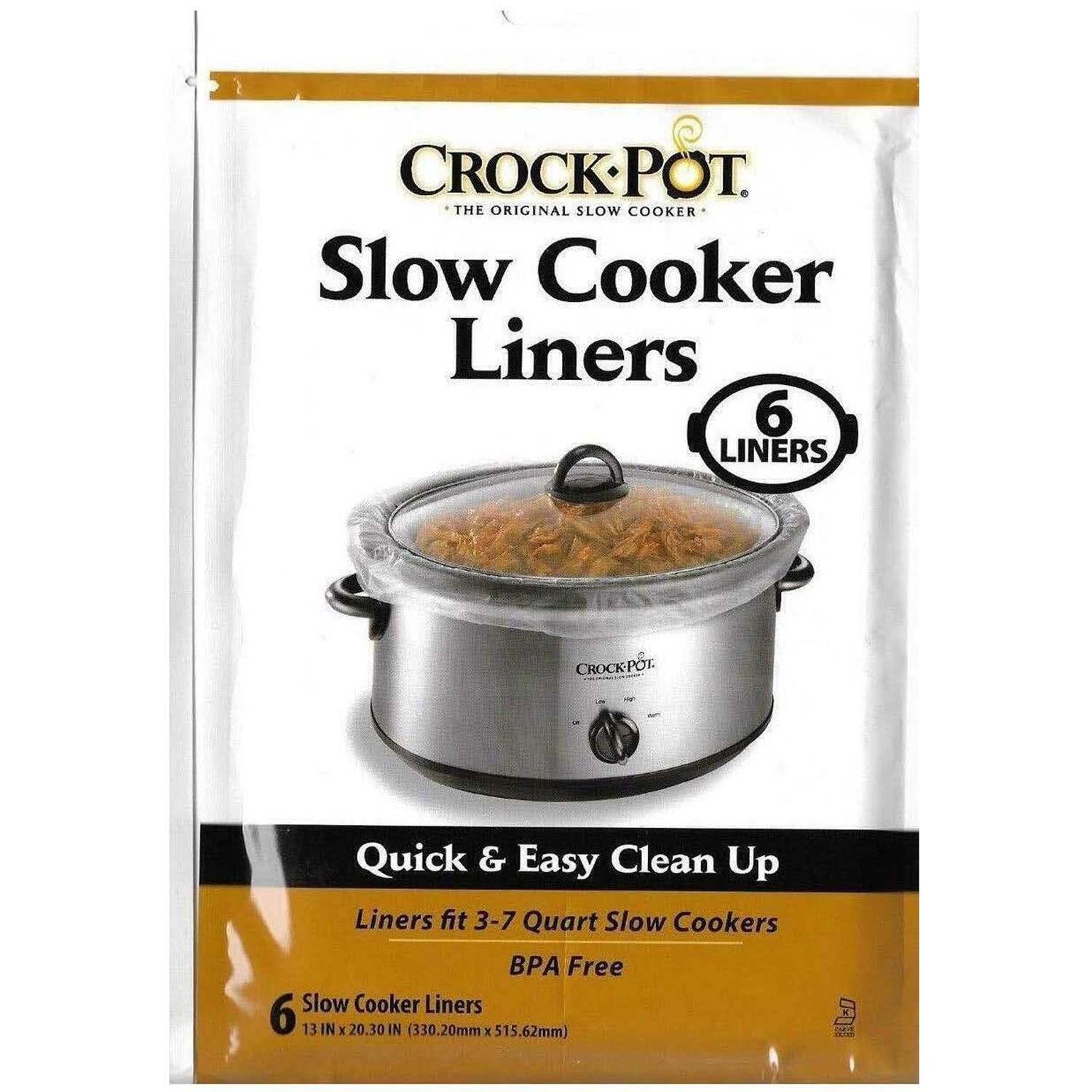 Crock Pot 7 qt Clear Plastic Slow Cooker Liner Ace Hardware