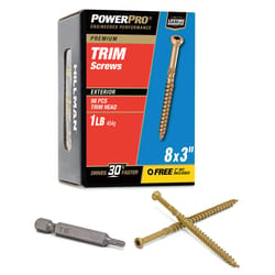 HILLMAN Power Pro No. 8 X 3 in. L Star Trim Head Trim Screws 1 lb 98 pk