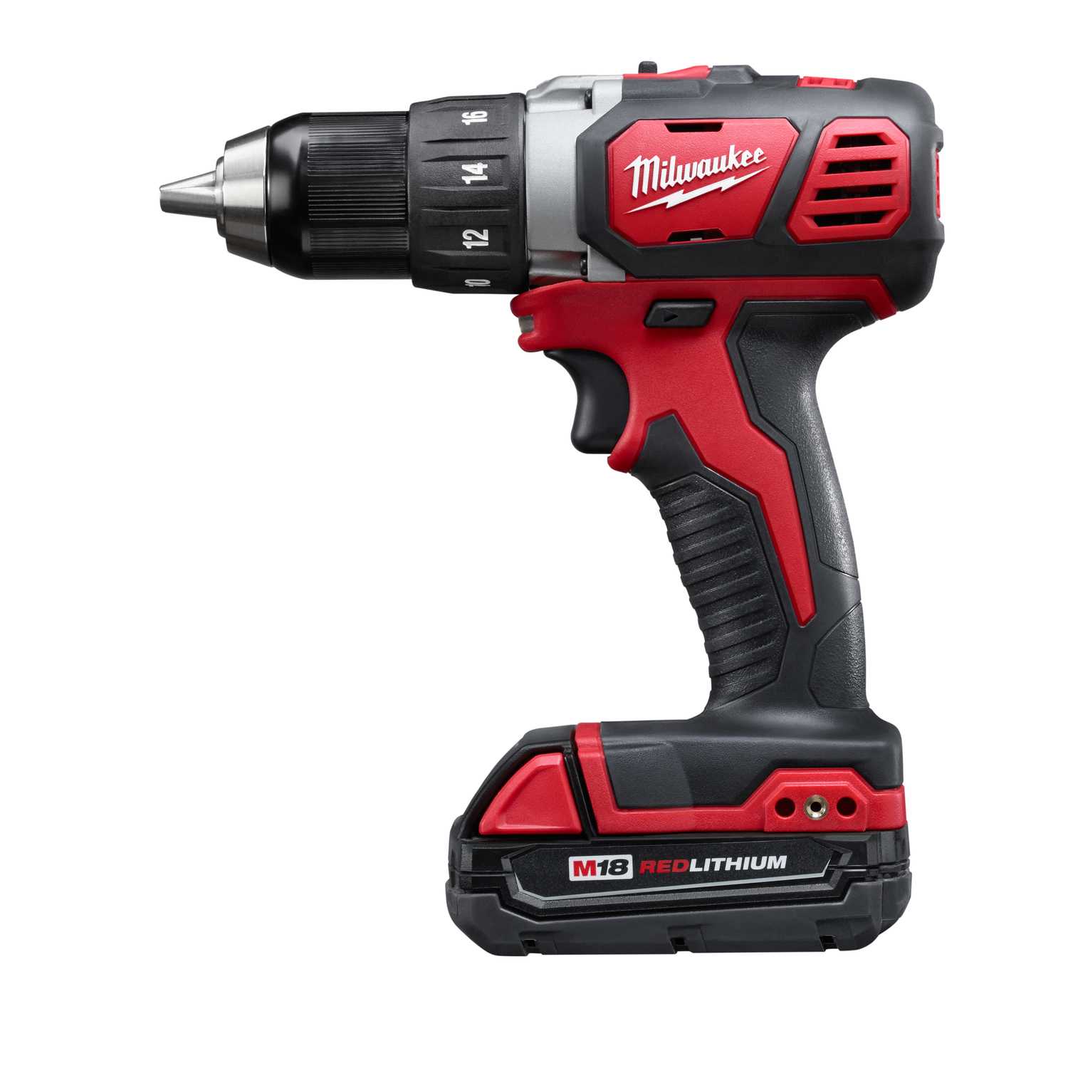 Milwaukee M18 18 Volt Brushed Cordless Compact Drilldriver Kit 12 In