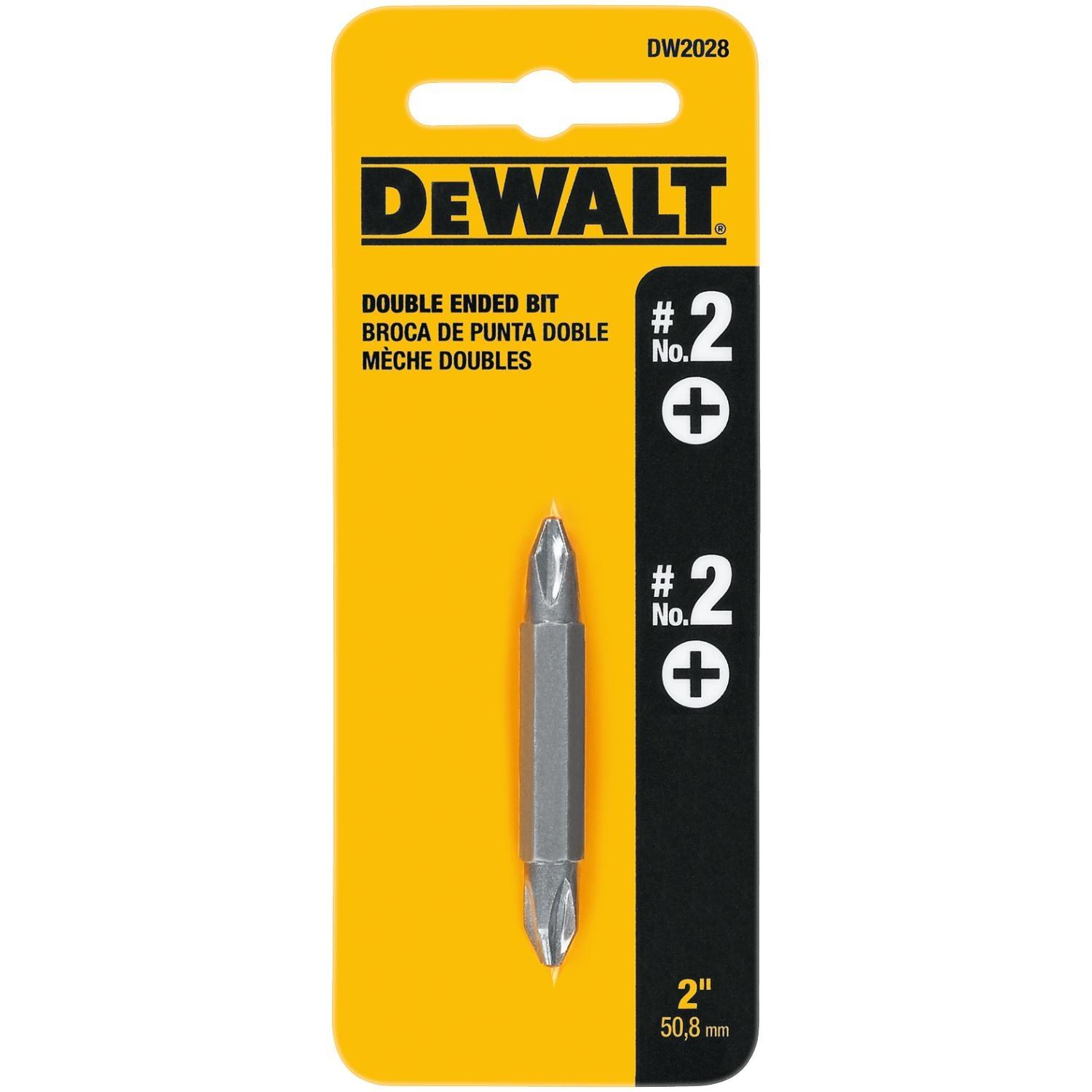 Photos - Drill Bit DeWALT Phillips #2 X 2 in. L Double-Ended Screwdriver Bit Heat-Treated Ste 