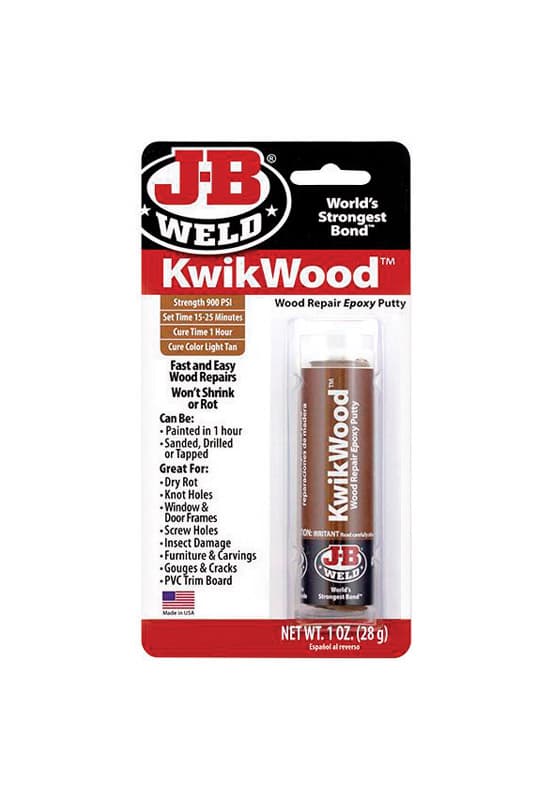 J-B Weld KwikWood Tan Putty Stick 1 Oz - Ace Hardware