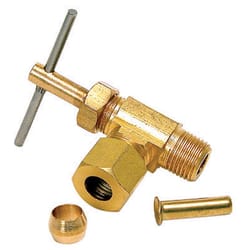 Dial 1/4 in. 1/8 in. Brass Needle Valve