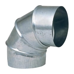 Imperial 6 in. D X 6 in. D Adjustable 90 deg Galvanized Steel Elbow Exhaust