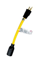 Ace Outdoor 10 in. L Yellow Adapter Cord 12/3 STW