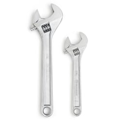 Crescent Adjustable Wrench Set 8 and 12 in. L 2 pc