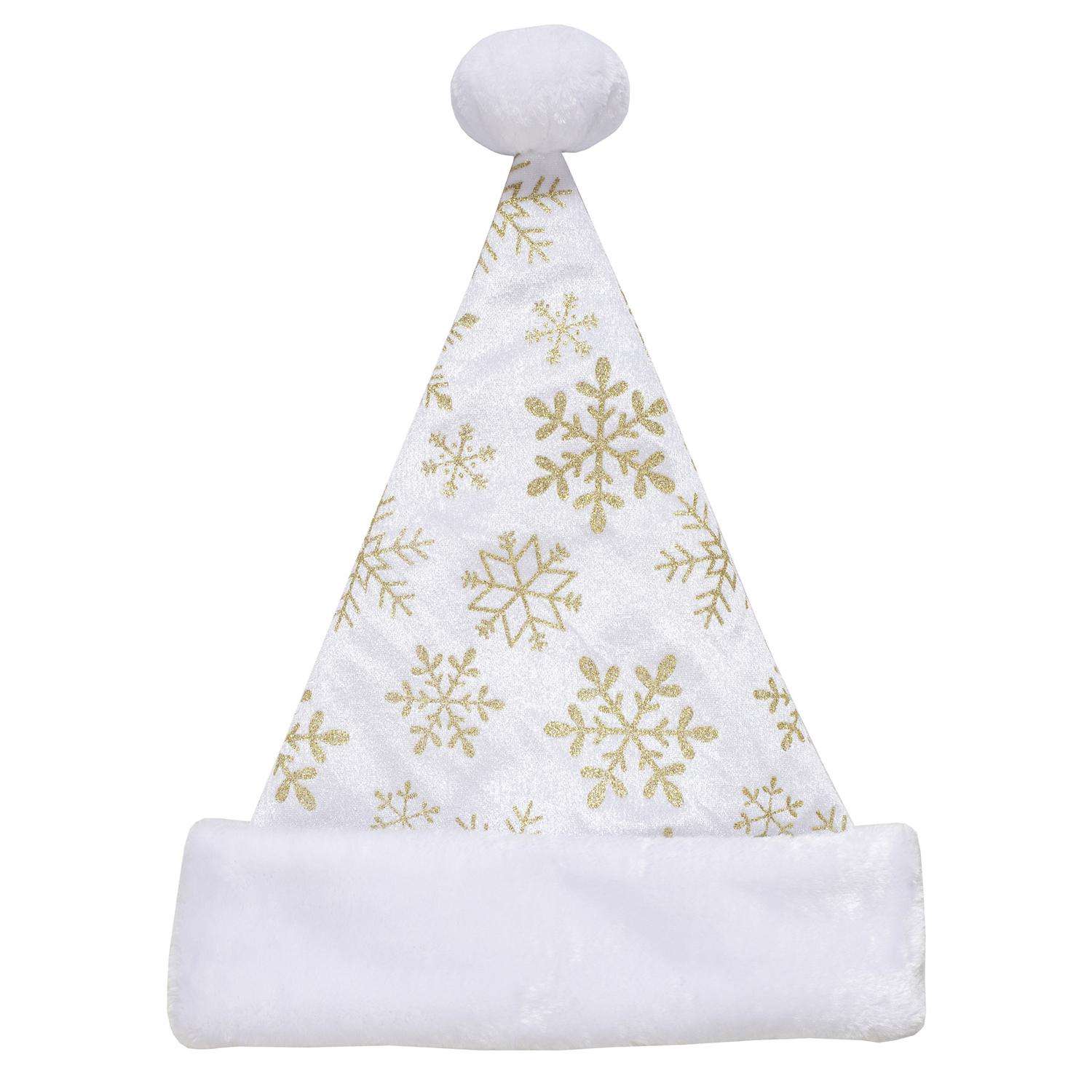 Dyno 12 in. Glitter Snowflakes Santa Hat 1 pk - Ace Hardware