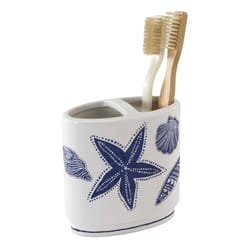 Avanti Linens Blue/White Resin Toothbrush Holder