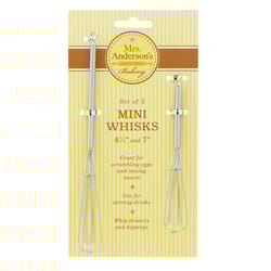 Harold Import Silver Stainless Steel Mini Balloon Wisk Set