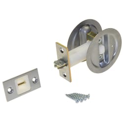 Johnson Hardware Satin Nickel Silver Steel Pocket Door Privacy Lock