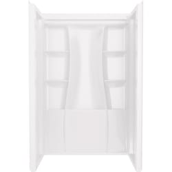 Delta Classic 500 73-1/4 in. H X 34 in. W X 48 in. L White Shower Wall