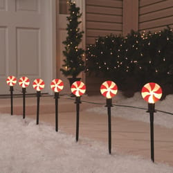JSY-UP Candy Christmas Yard Signs with Stakes for Giant Holiday Home Lawn Yard Outdoor Decorations 44In Peppermint Xmas Decor Yard Stakes