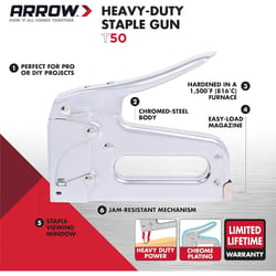 Arrow T50 3/8 in. Heavy Duty Stapler