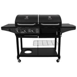 Char-Broil Deluxe 3 Burner Charcoal/Liquid Propane Grill Black