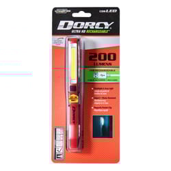Dorcy 200 lm Black/Red Fluorescent Clip Light