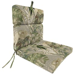 Jordan Manufacturing Green Floral Polyester Chair Cushion 4 in. H X 22 in. W X 44 in. L