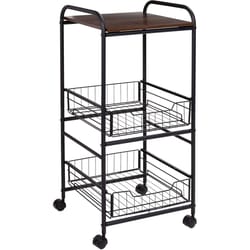 Honey-Can-Do 33.9 in. H X 15.75 in. W X 14.9 in. D Storage Cart