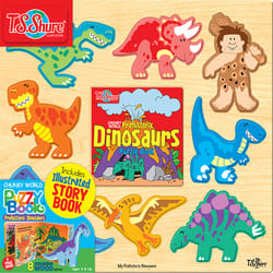 T.S. Shure Chunky World Dinosaurs Puzzle Book Multicolor