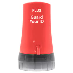 PLUS Guard Your ID 2.69 in. H X 1.5 in. W Round Red Identity Protection Roller 1 pk