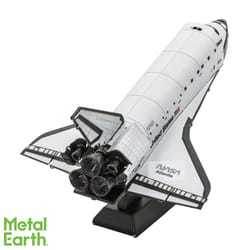 Metal Earth Space Shuttle Atlantis 3D Model Kit Black/White 2 pc