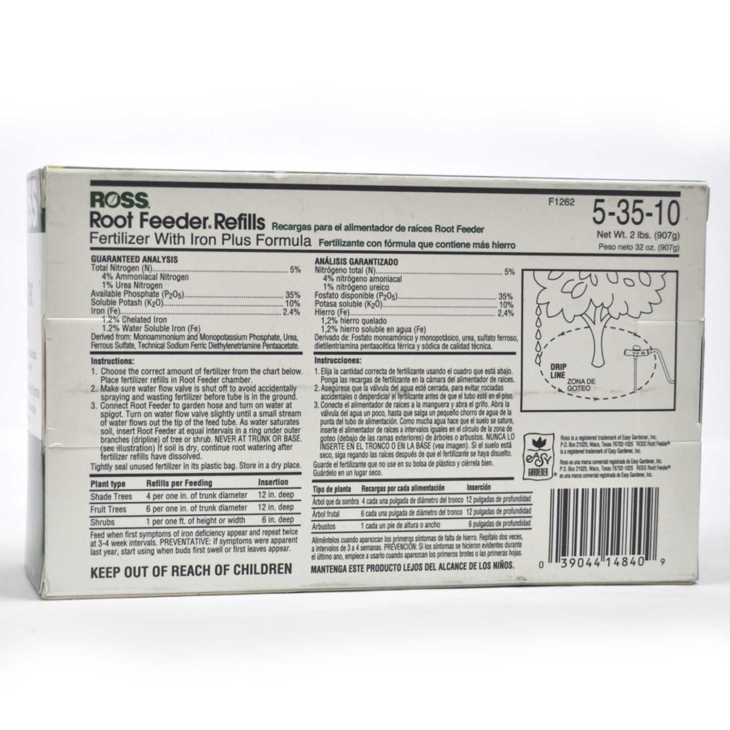 Ross Root Feeder Refills Green Again Cartridge Root Feeder 54